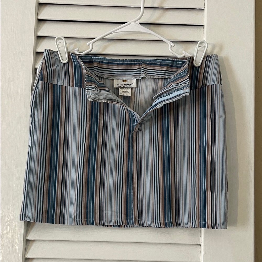 Sunshine Apparel Striped Mini Skirt